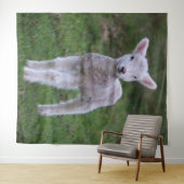 Lamb Baby Sheep Farm Wandteppich (Beispiel (Horizontal))