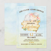 Lamb Baby Shower Invitation Einladung (Vorne/Hinten)
