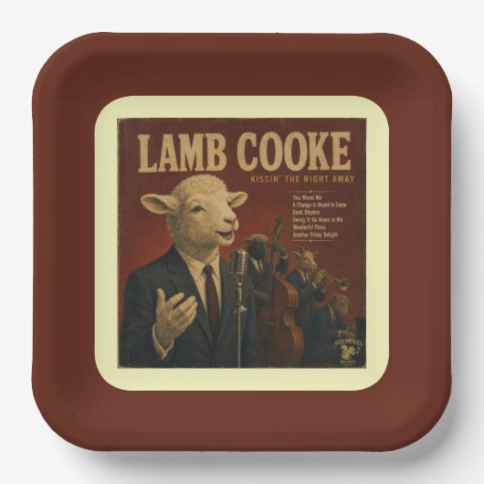 Lamb Cooke Album: eine Parodie Pappteller (Vorderseite)