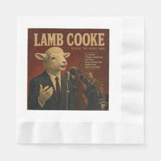 Lamb Cooke Album: eine Parodie Serviette (Vorderseite)