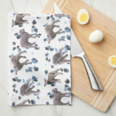 Lamb Frenzy Kitchen Handtuch (Farbe auswählen) (Viertel Falte)