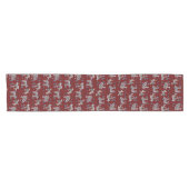 Lamb Frenzy Table Runner (Burgund) Kurzer Tischläufer (Horizontal)