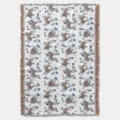 Lamb Frenzy Throw Blanket (Farbe auswählen) Decke (Vorderseite Vertikal)