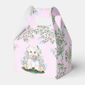 Lamb Gender Reveal Baby Shower Geschenkschachtel (Rückseite)