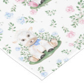Lamb Gender Reveal Baby Shower Kurzer Tischläufer (Ecke)