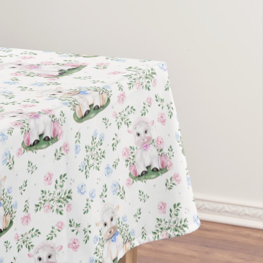 Lamb Gender Reveal Baby Shower Tischdecke (Beispiel)