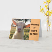 LAMB GLAUBT NUR NICHT, DASS SIE SICH ALS *80* GEBU KARTE (Gelbe Blume)