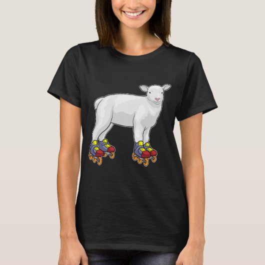 Lamb-Inline-Skaten-Roller-Skate T-Shirt (Vorderseite)