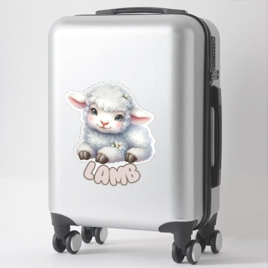 LAMB - KINDERZIMMER STICKER (Koffer)