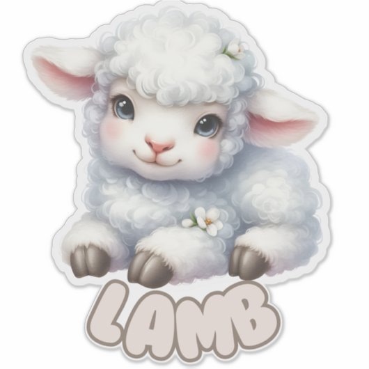 LAMB - KINDERZIMMER STICKER (Vorderseite)