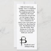 "Lamb"-Lesezeichen (Rückseite)