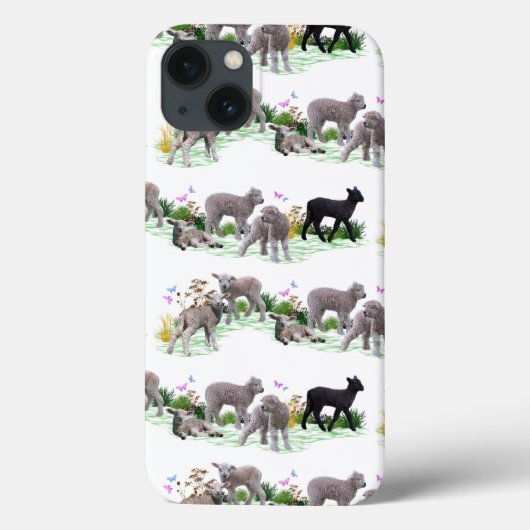Lamb Meadow iPhone 13 Fall Case-Mate iPhone Hülle (Rückseite)