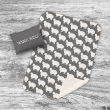 Lamb Moon & Stars Grau White