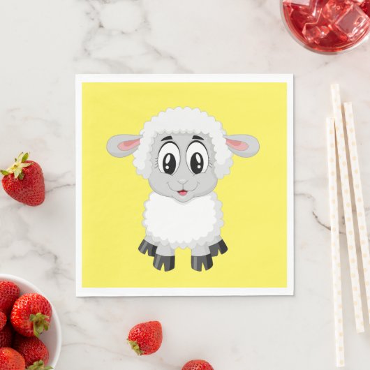 "Lamb" Paper Napkin Serviette (Beispiel)