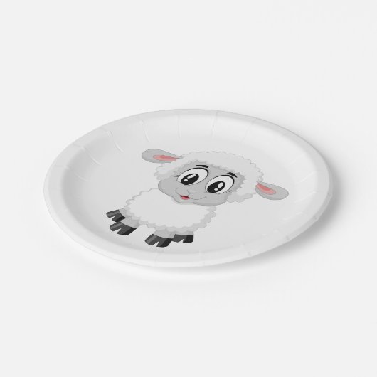 Lamb-Papierplatte Pappteller (Schrägansicht)