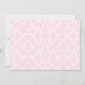 Lamb Pink Baby Dusche Einladungen (Rückseite)