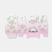 Lamb Pink Floral Baby Dusche Geschenkschachtel (Ungefaltet)