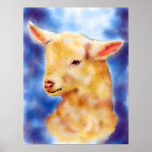 Lamb Portrait Fine Art Print Poster (Vorne)