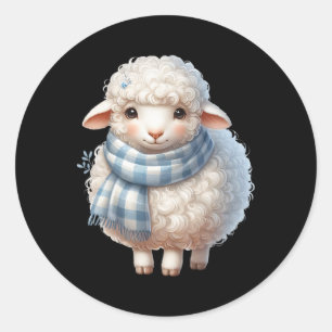 Lamb Sheep Oaster Lamb Osterschäfer Geschenke Runder Aufkleber