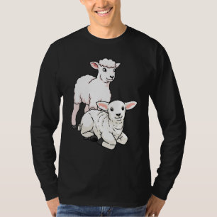 Lamb Sheep Oaster Paschal Lamb Little Sheep Childr T-Shirt