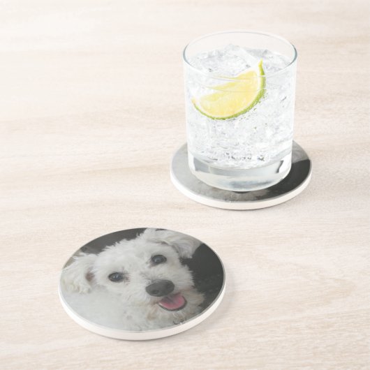 Lambchop der Pudel Sandstein Untersetzer (Seite)