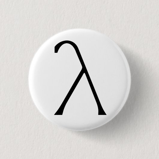 Lambda-Abzeichen Button (Vorderseite)