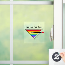 Lambda Car Club Logo-Fensteraufkleber