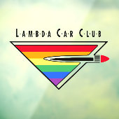 Lambda Car Club Logo-Fensteraufkleber Fensteraufkleber (Blatt 3)