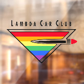 Lambda Car Club Logo-Fensteraufkleber Fensteraufkleber (Blatt 2)