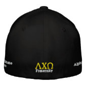 Lambda Chi Omega Flexfit Hat Bestickte Kappe (Rückseite)