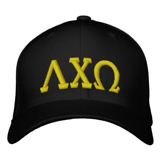 Lambda Chi Omega Flexfit Hat Bestickte Kappe (Vorderseite)