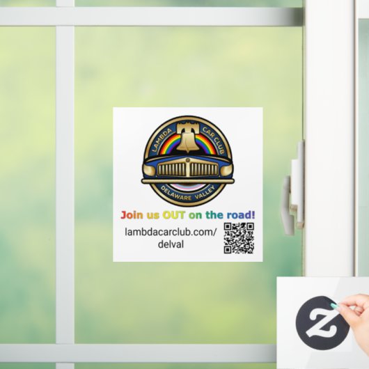Lambda DelVal Window Cling 5x5 Fensteraufkleber (Zuhause)
