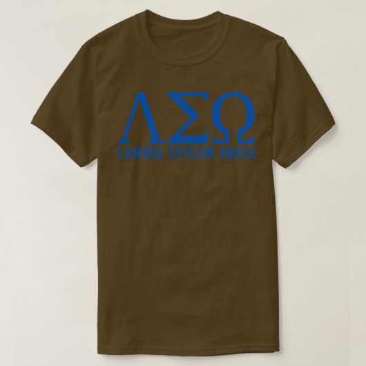 Lambda Epsilon Omega T-Shirt (Design vorne)