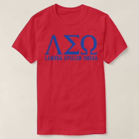 Lambda Epsilon Omega T-Shirt (Design vorne)
