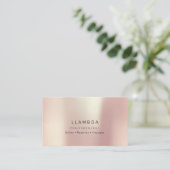 Lambda-Rose FrühAbstrakte Minimale soziale Medien Visitenkarte (Stehend Vorderseite)