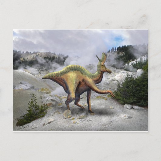 Lambeosaurus Dinosaur Postkarte (Vorderseite)