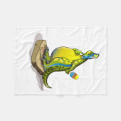 Lambeosaurus Stehend auf Gewichtsskala. Fleecedecke (Vorderseite (Horizontal))