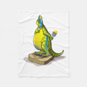 Lambeosaurus Stehend auf Gewichtsskala. Fleecedecke (Vorderseite)