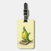 Lambeosaurus Stehend auf Gewichtsskala. Gepäckanhänger (Vorderseite vertikal)