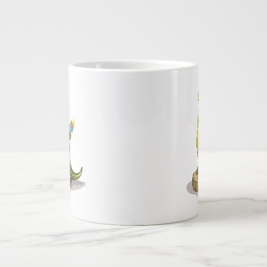 Lambeosaurus Stehend auf Gewichtsskala. Jumbo-Tasse (Vorderseite)