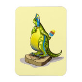 Lambeosaurus Stehend auf Gewichtsskala. Magnet (Vertikal)