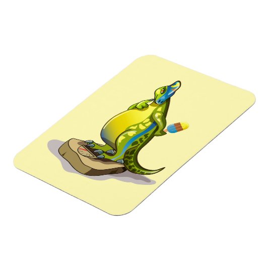 Lambeosaurus Stehend auf Gewichtsskala. Magnet (Linke Seite)