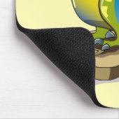 Lambeosaurus Stehend auf Gewichtsskala. Mousepad (Ecke)