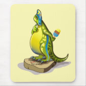 Lambeosaurus Stehend auf Gewichtsskala. Mousepad (Vorne)