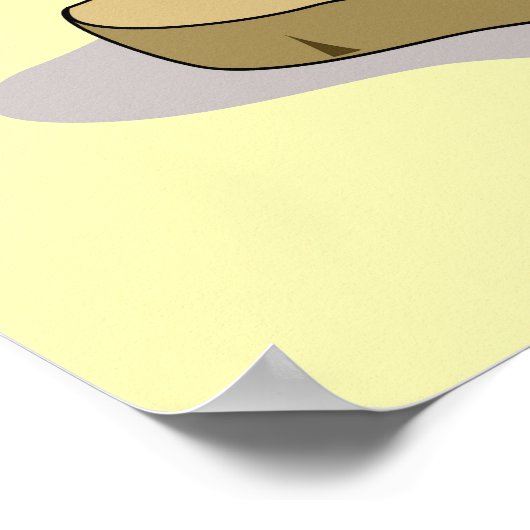 Lambeosaurus Stehend auf Gewichtsskala. Poster (Ecke)