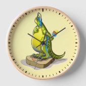 Lambeosaurus Stehend auf Gewichtsskala. Uhr (Vorderseite)
