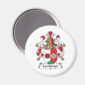 Lamberger Familienwappen Magnet (Vorderseite/Rückseite)
