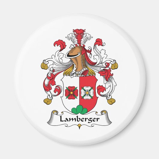 Lamberger Familienwappen Magnet (Vorne)