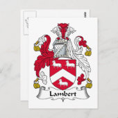 Lambert Familienwappen Postkarte (Vorne/Hinten)