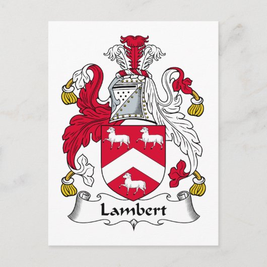 Lambert Familienwappen Postkarte (Vorderseite)